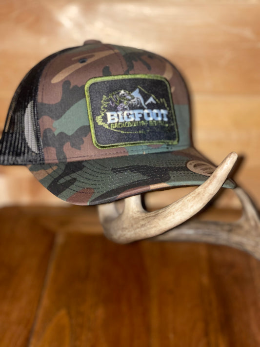 Green camo Bigfoot hat