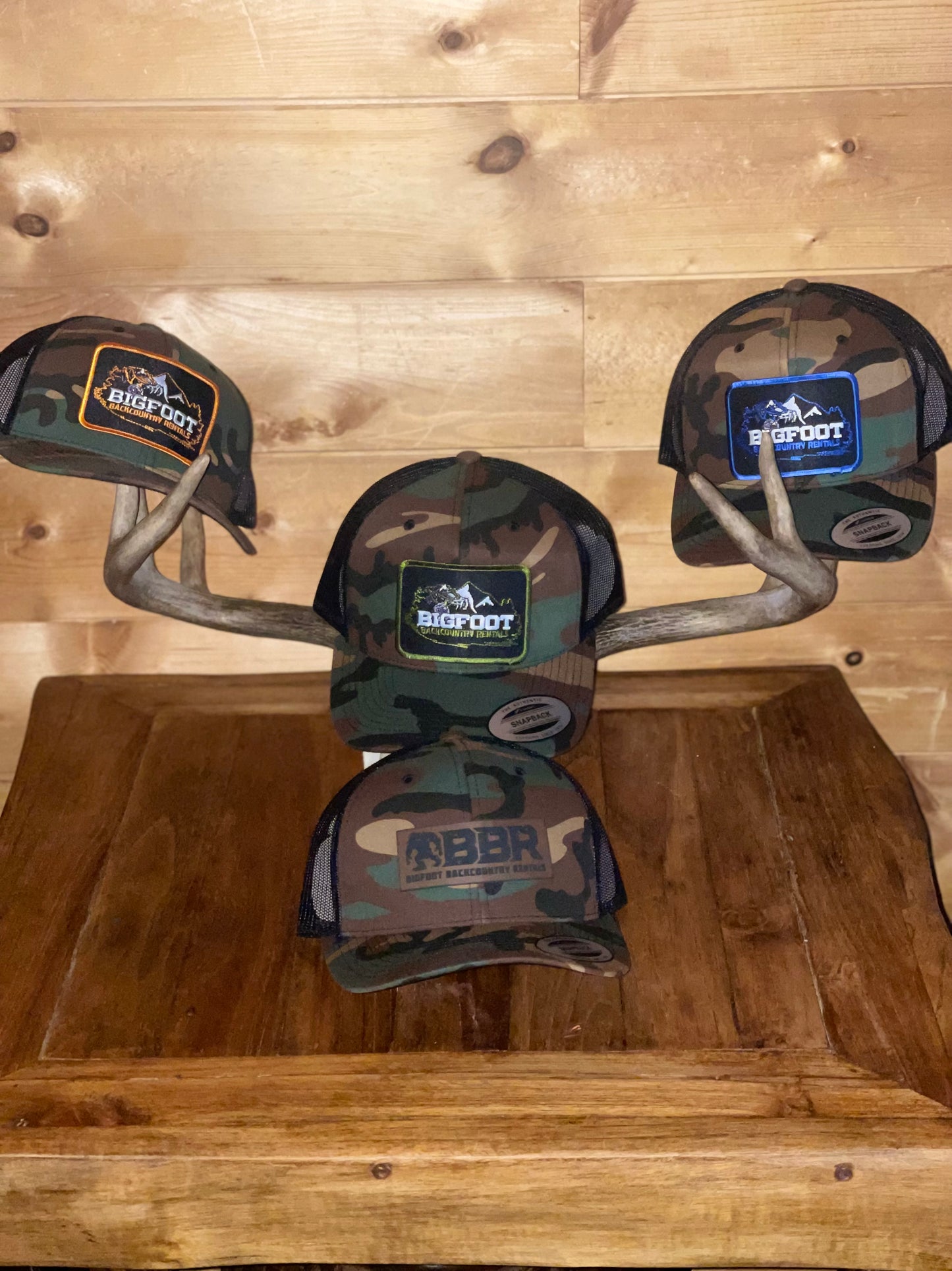 Green camo Bigfoot hat