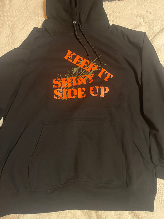 Keep it shiny side up orange