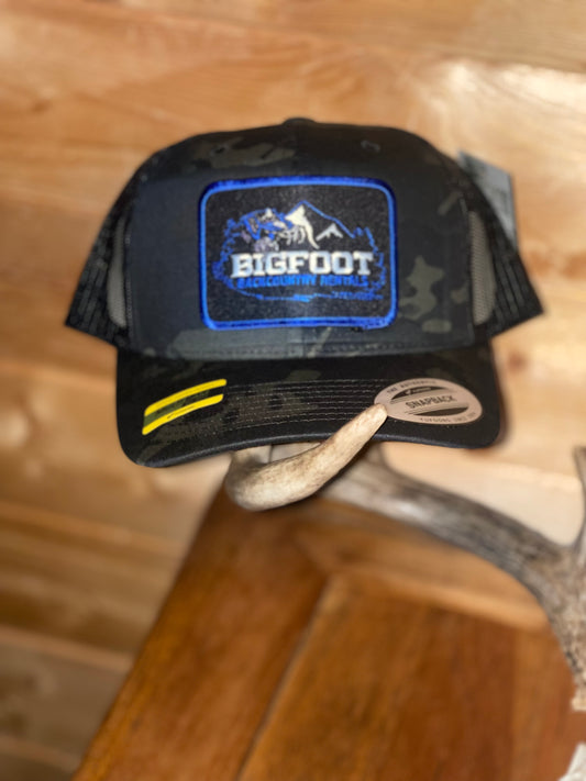Black camo Bigfoot Hat