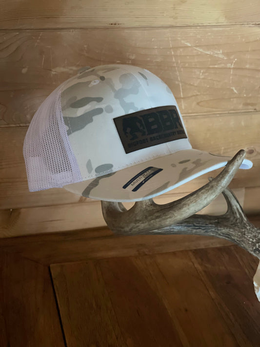 White camo Bigfoot hat