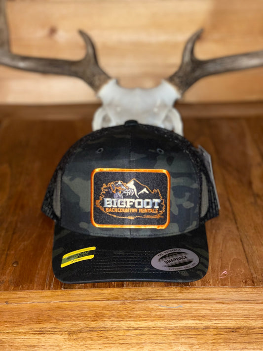 Black camo Bigfoot Hat
