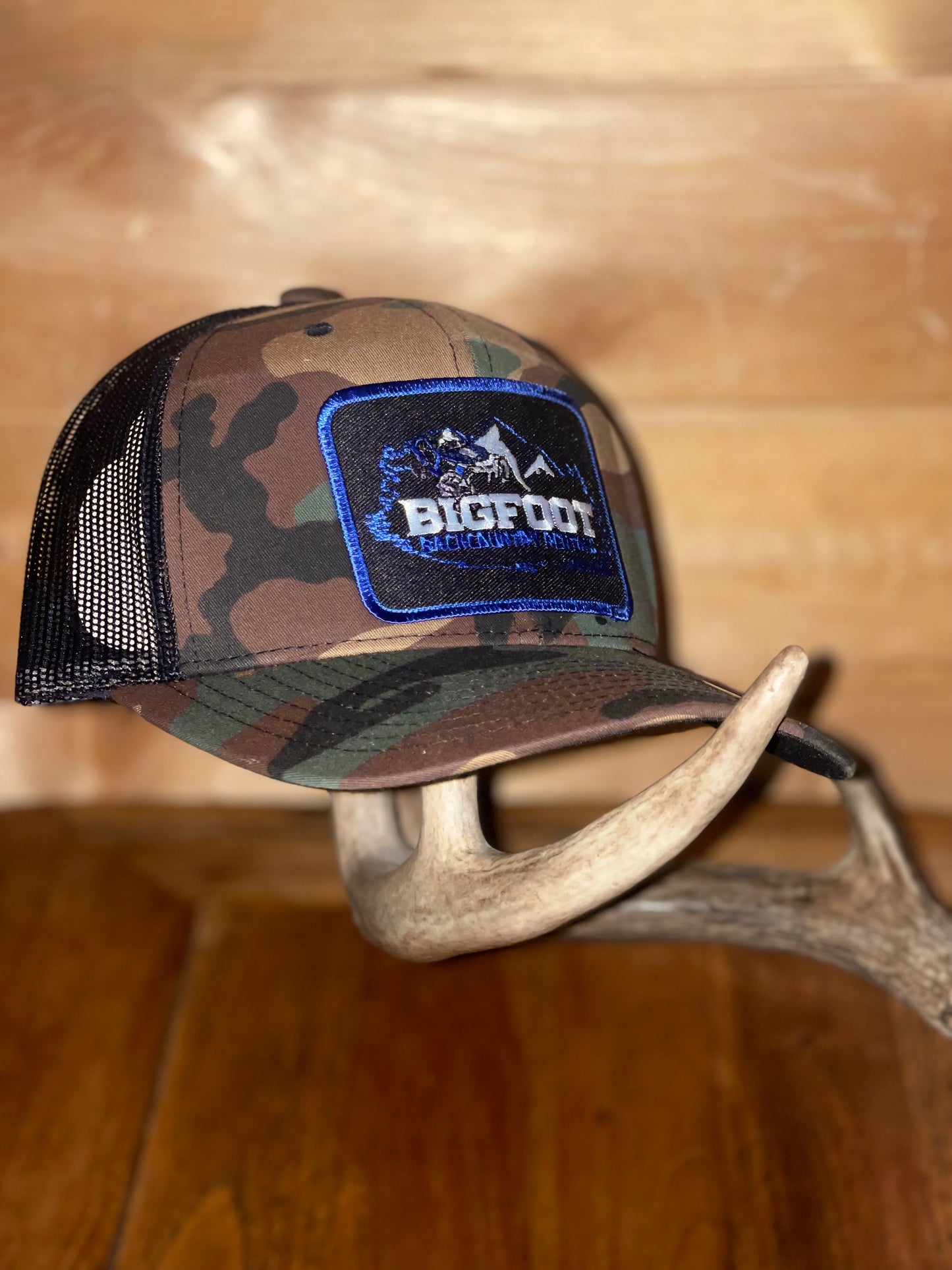 Green camo Bigfoot hat