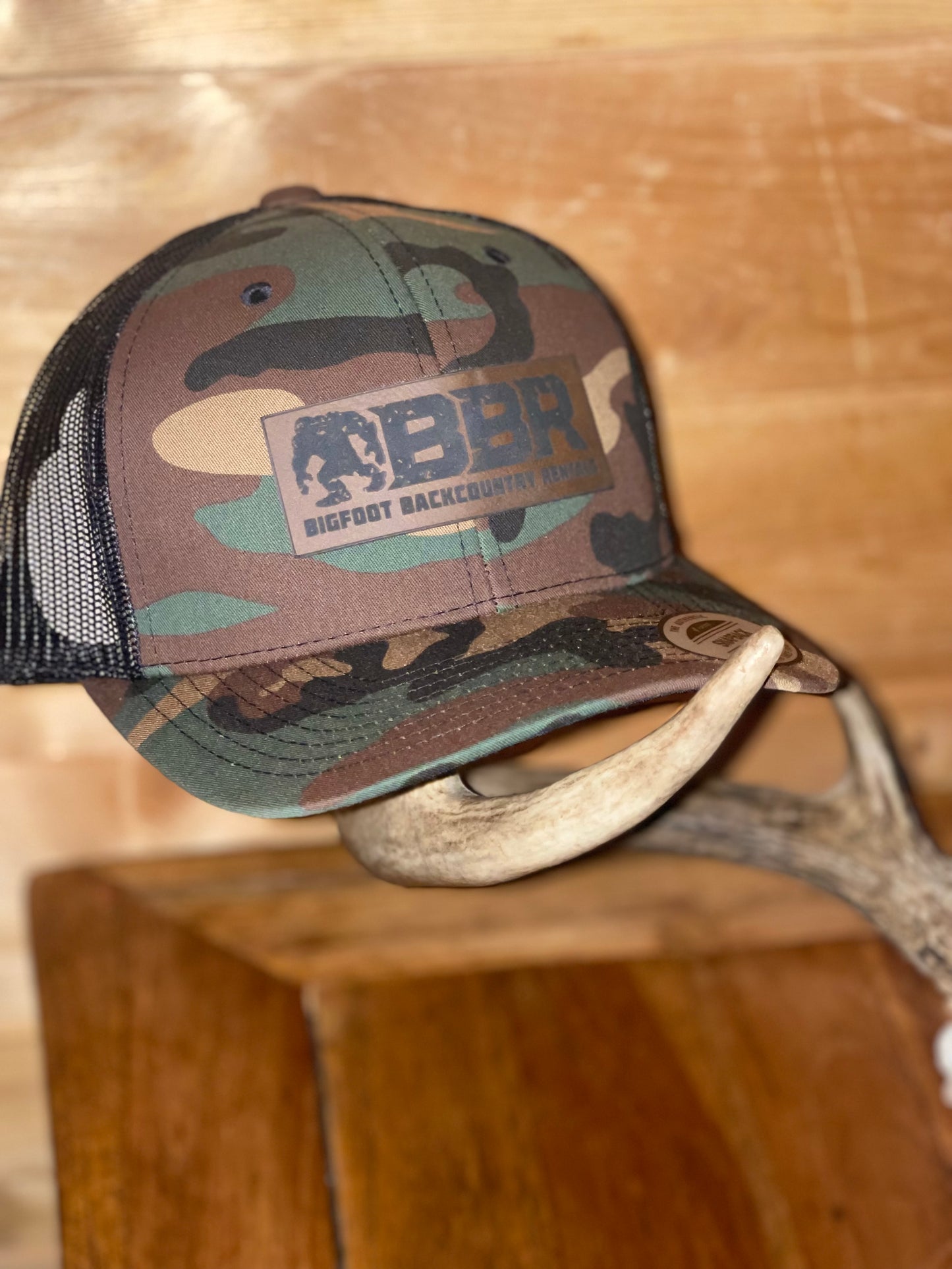 Green camo Bigfoot hat