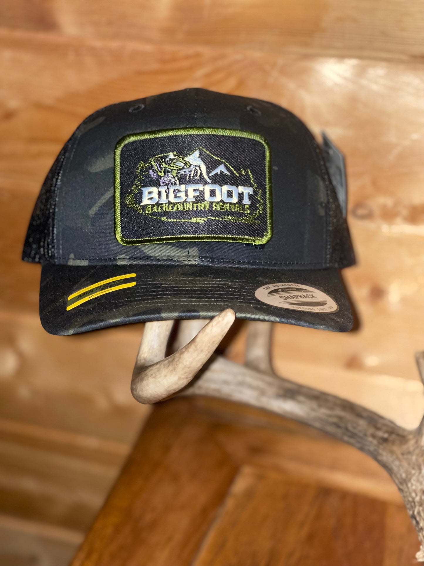 Black camo Bigfoot Hat