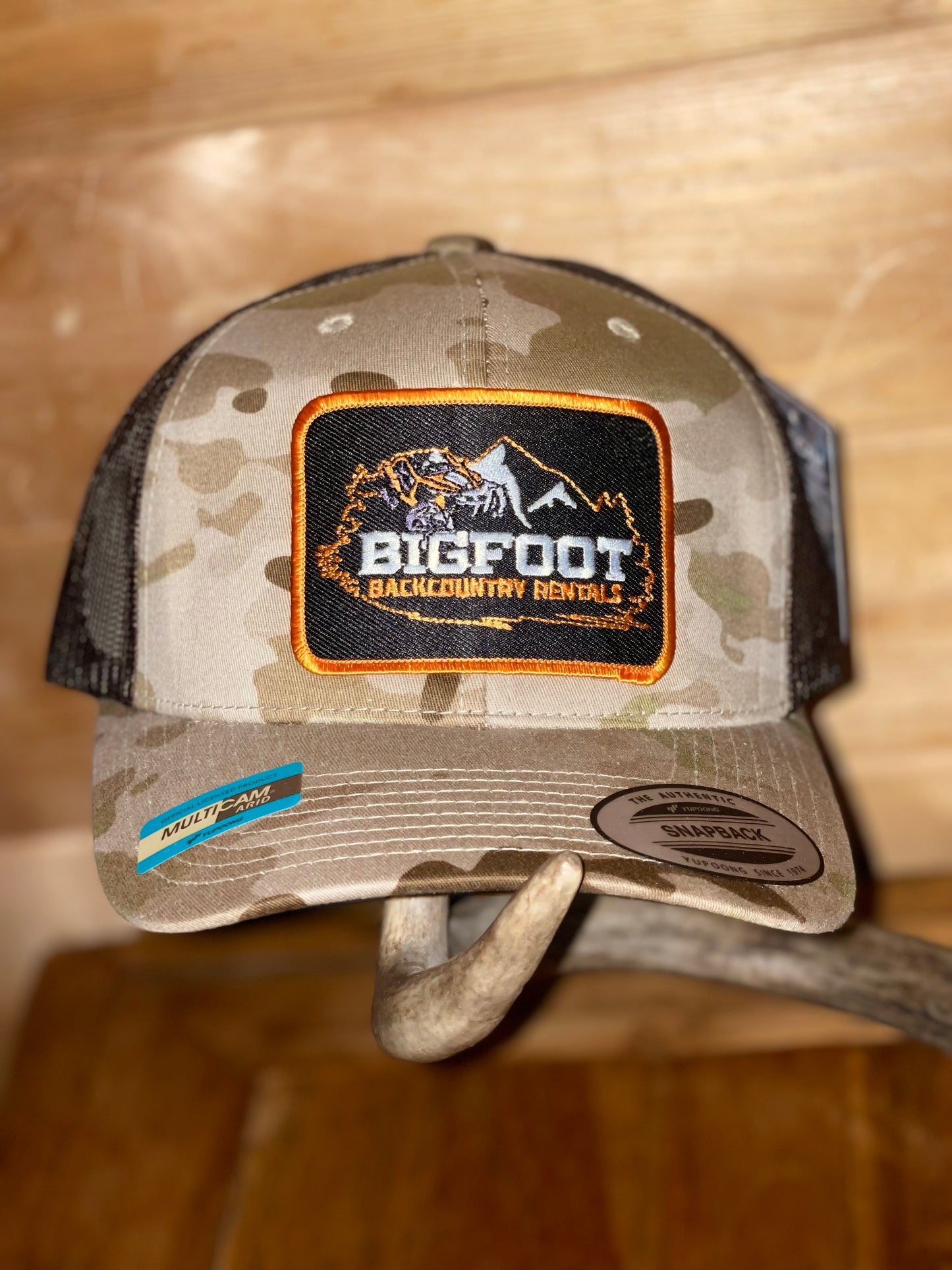 Brown camo Bigfoot Hat